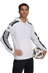 Pánská bílá mikina Squadra 21 Sweat Hoody Adidas