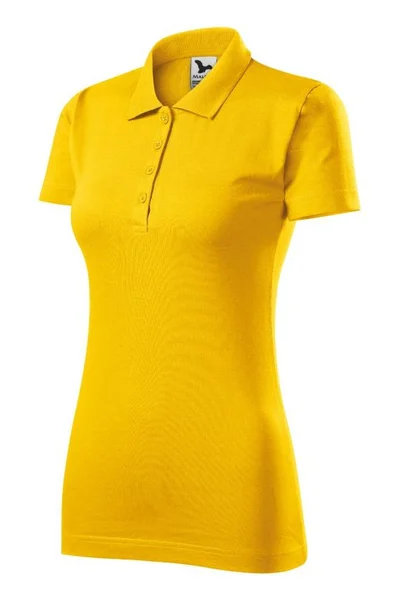 Klasické dámské žluté bavlněná polo triko Malfini