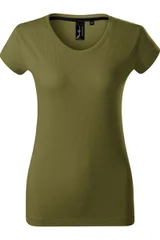 Dámské khaki zelené tričko Exclusive Malfini