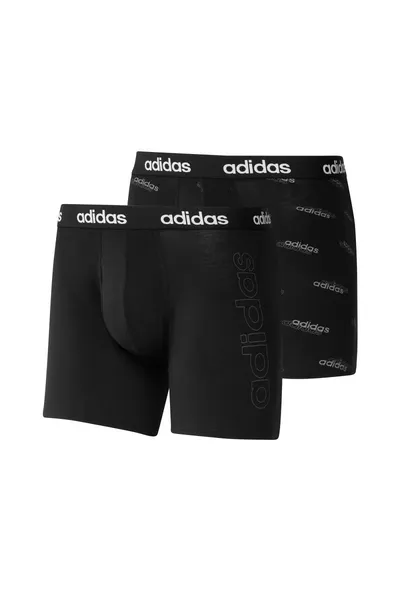 Pánské černé boxerky Essentials Logo Adidas (2 ks)