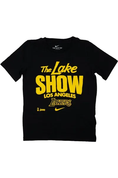 Chlapecké černé tričko NBA Los Angeles Lakers Mantra SS Nike