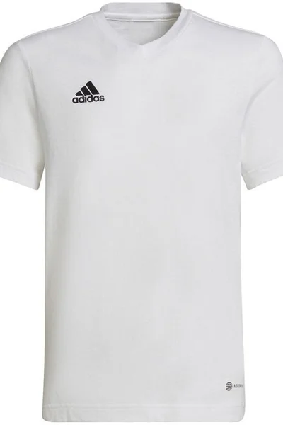 Dětské bílé bavlněné tričko Entrada 22  Adidas
