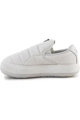 Dámské bílé/béžové boty Puma Suede Mayu Slip-On