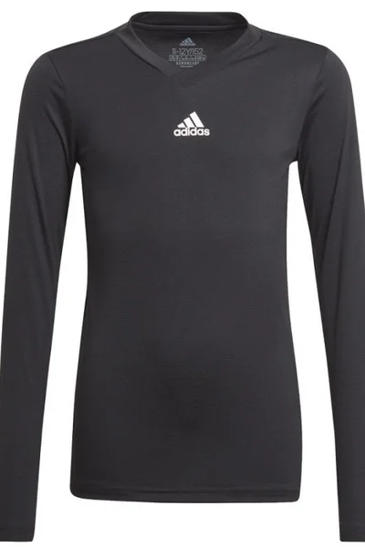 Dětské černé fotbalové tričko s technologií AeroReady Adidas