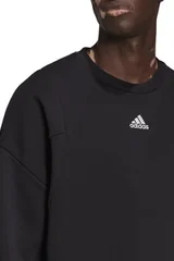 Pánský černý fleecový svetr Studio Lounge Adidas