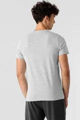 Šedé bavlněné pánské tričko 4F