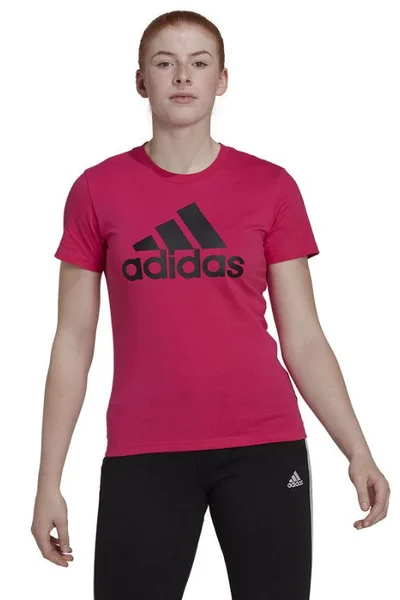 Dámské červené tričko Big Logo  Adidas