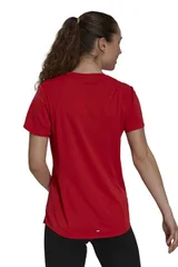 Dámské červené běžecké tričko HEAT RDY Adidas