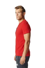 Pánské červené tričko Tiro17 Tee M Adidas