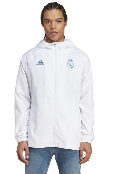 Pánská bílá bunda Real Madrid GR WB  Adidas