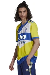 Žluto-modrý pánský fotbalový dres Adidas Juventus 3