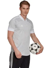 Pánské bílošedé fotbalové tričko Condivo 20 Adidas