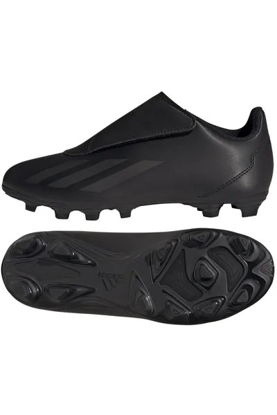 Dětské černé kopačky na přírodní trávník ADIDAS