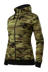 Dámská maskáčová mikina Camo Zipper Malfini