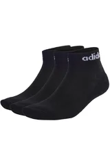 Sportovní černé kotníkové ponožky Adidas Linear Ankle Cushioned IC1303