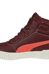 Dětské vínové volnočasové boty Carina 2.0 Mid Wtr Puma