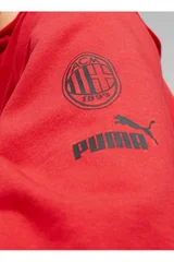 Pánská červená mikina Puma AC Milan FtbCore Graphic Hoody