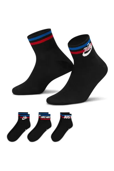 Unisex černé sportovní ponožky Everyday Essential Nike (3 páry)