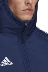 Pánská modrá sportovní bunda s kapucí ADIDAS