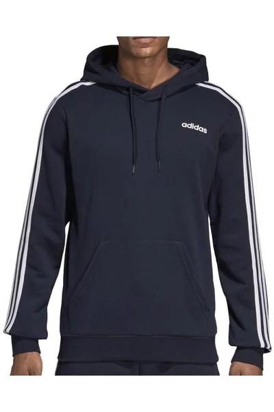 Černá pánská mikina s pruhy od Adidas