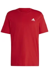 Červené pánské tričko adidas s vyšívaným logem ADIDAS