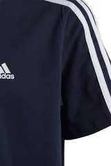 Modré dětské tričko s ikonickými pruhy od ADIDAS