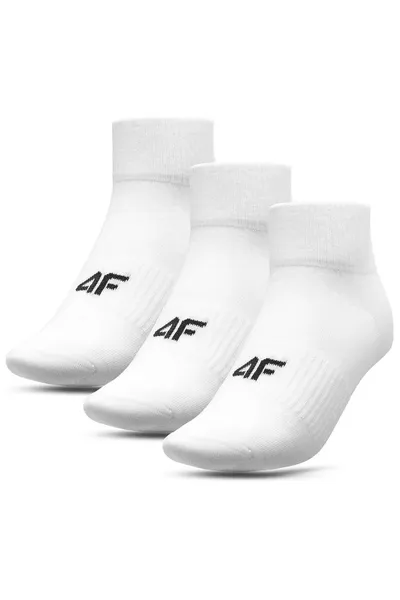 Pánské bílé ponožky  4F (3 páry)