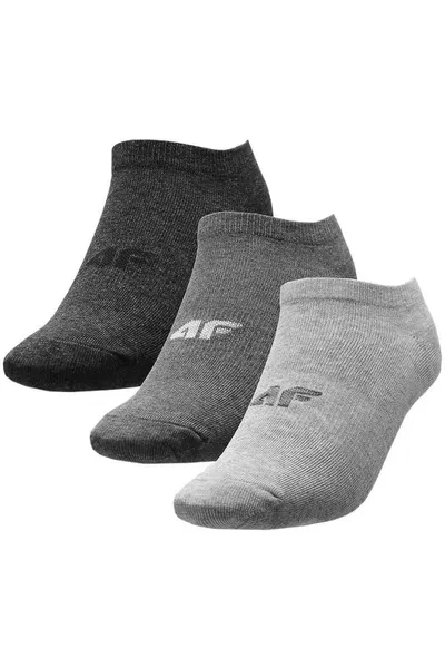 Dámské šedé ponožky  4F (3 páry)