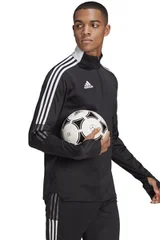 Pánská černá  fotbalová mikina Tiro 21 Warm Top  Adidas