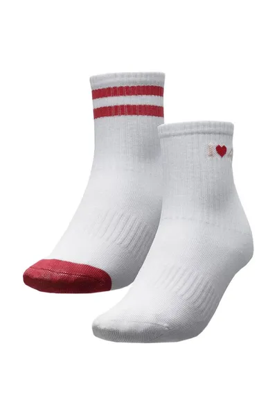 Dívčí ponožky se srdíčkem 4F (2 páry)