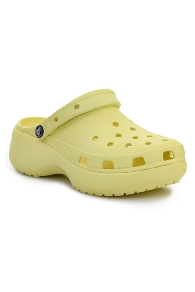 Dámské žluté pantofle Crocs Classic Platform Clog