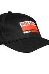 Kšiltovka černá s polskou vlajkou