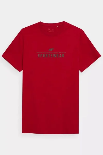 Pánské červené tričko  4F