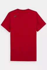Pánské červené tričko  4F