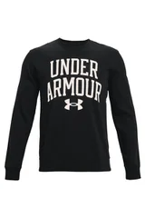 Černá pánská mikina Under Armour s bílým nápisem na hrudi