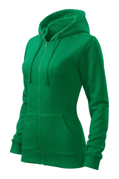 Dámská zelená mikina Trendy Zipper Malfini