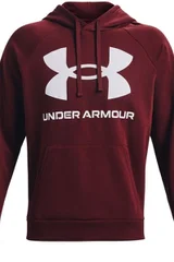 Pánská vínová mikina Under Armour Rival Fleece Big Logo HD