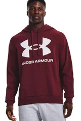 Pánská vínová mikina Under Armour Rival Fleece Big Logo HD