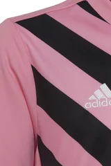 Dětský růžovo-černý dres Entrada 22 Graphic Jersey Adidas