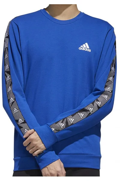 Královsky modrá pánská fotbalová mikina ADIDAS