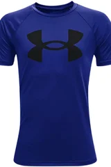 Dětské modré tričko Y Tech Big Logo SS  Under Armour