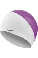 Unisex plavecká čepice Nike fialovo-bílá