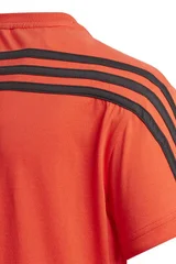 Dětské oranžové  tričko Adidas B 3S Tee