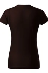 Dámské tmavě hnědé tričko Basic Free Malfini