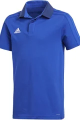 Dětské modré fotbalové polo tričko Condivo 18 Cotton Polo Adidas