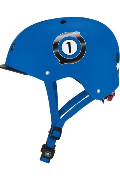 Dětská modrá helma Globber Elite Lights