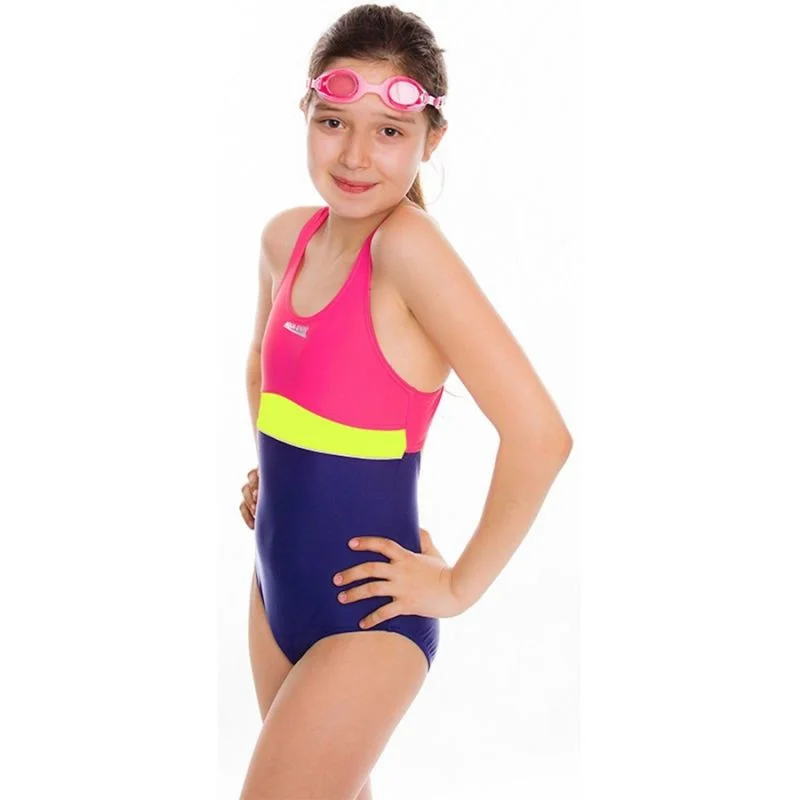 Dětské jednodílné plavky Junior Emily Aqua Speed