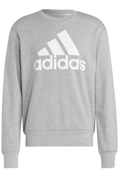 Pánská šedá Mikina adidas Essentials French Terry Big Logo