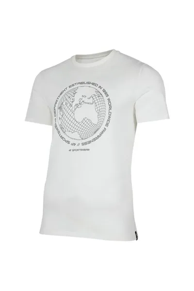 Pánské tričko s velkou grafikou 4F z organické bavlny
