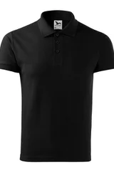 Pánské černé polo tričko Cotton Heavy  Malfini